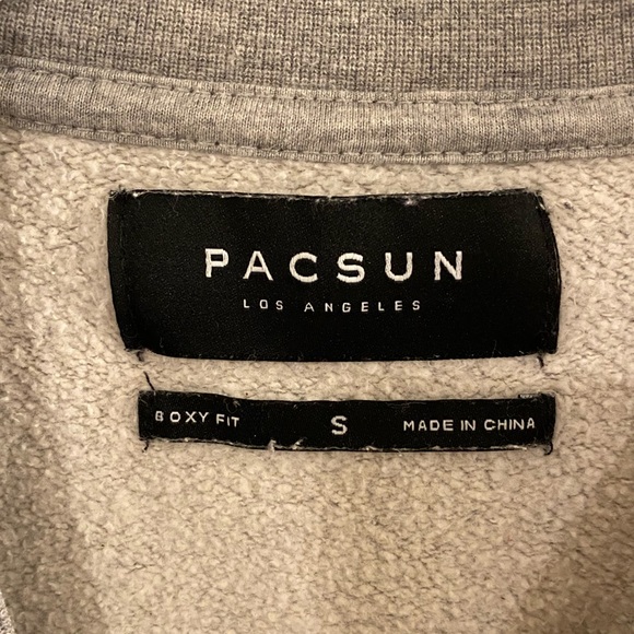 Pacsun Gray Embroidered Tiger Sweater. Size S. - Picture 2 of 4